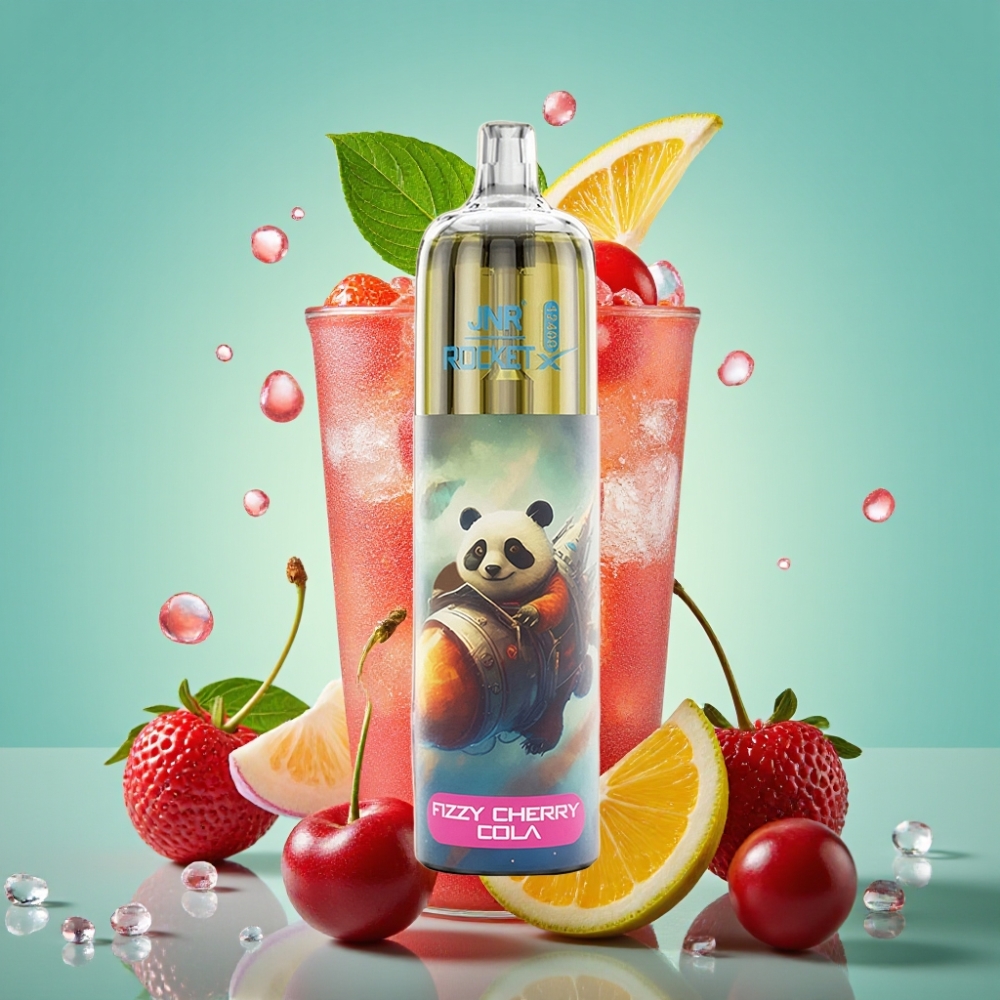 JNR Rocket-X 12400 Puffs Disposable Vape Nuorintųjų vyšnių kolos skonis, 850mAh, 25ml