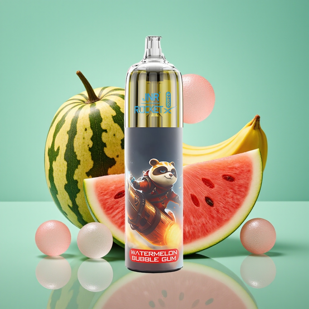 JNR Rocket-X 12400 Puffs reguliuojamas oro srautas 1.2ohm tinklelinė ritė arbūzas tirščių gumos