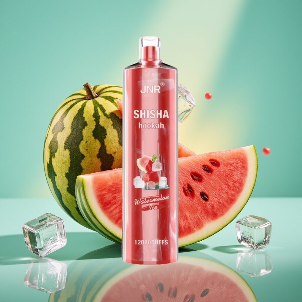 JNR Shisha Hookah 12000 Puffs 750mAh 24ml Arbūzas su Mėtų Skoniu