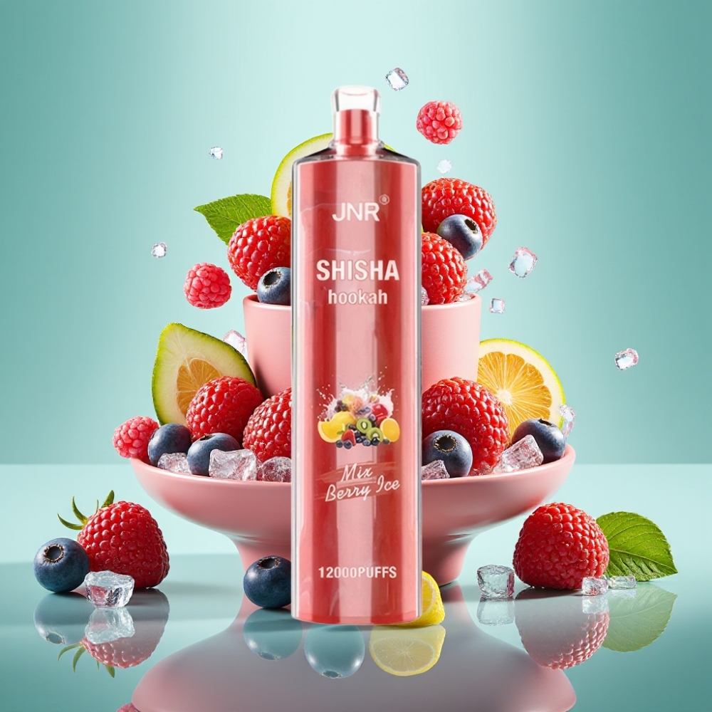 JNR Shisha Hookah 12000 Puffs, 750mAh, Uogienės Ledas