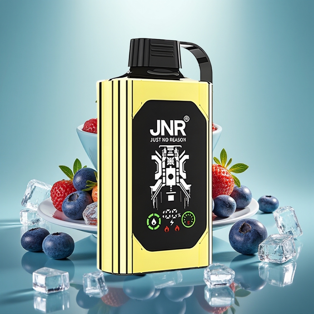 JNR Shisha Hookah Box 20500 Puffs, 1000mAh, Mėlynųjų Serbentų Ledas