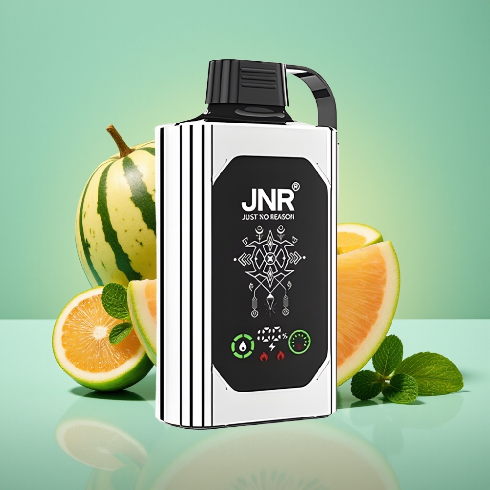 JNR Shisha Hookah Box 20500 Puffs, HD Ekranas, Dvigubas Tinklas, Dvigubas Melionas Mėta