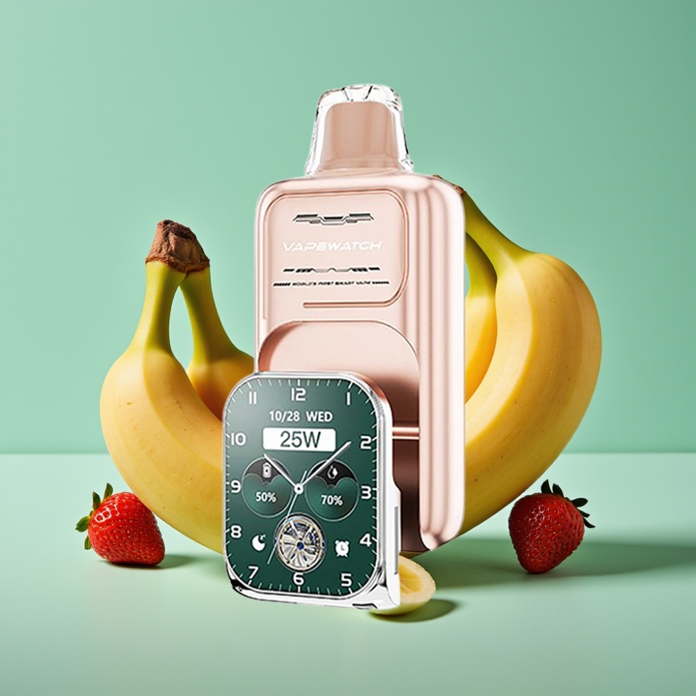 JNR VapeWatch 30000 Puffs 1000mAh 19mL Braškės Bananas