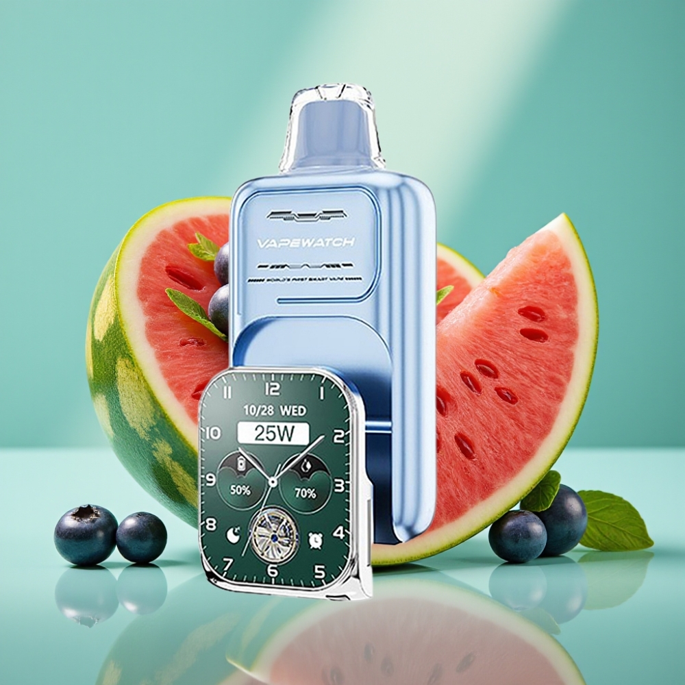 JNR VapeWatch 30000 Puffs 1000mAh Type-C Mėlynųjų arbūzų