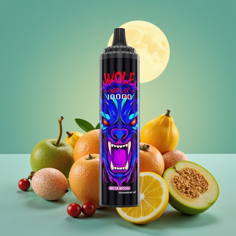 JNR Wolf Niplo 10000 Puffs, 1.0 Ohm, Meta Mėnulis