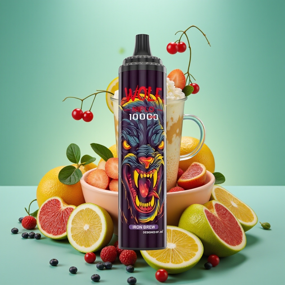 JNR Wolf Niplo 10000 Puffs 20ml Geležinis Alus Type-C