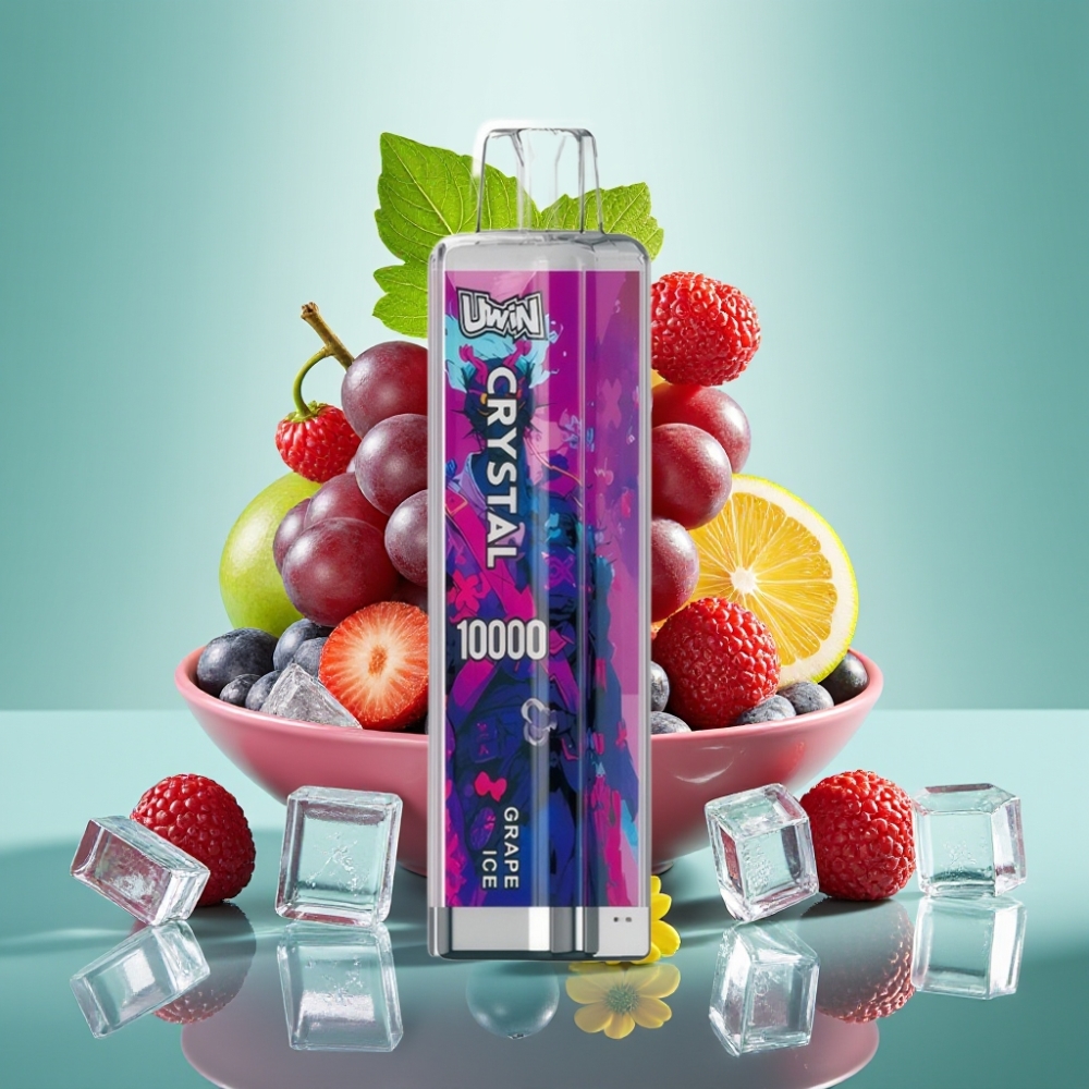 UWIN Crystal 10000 Puffs 18ml 0,8Ω RGB žaliadumblio ledas