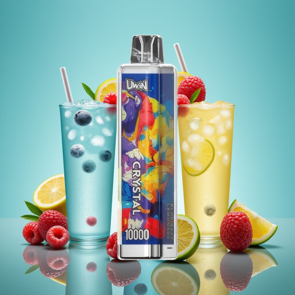 UWIN Crystal 10000 Puffs 18ml Mėlynas Avietinis Limonadas RGB