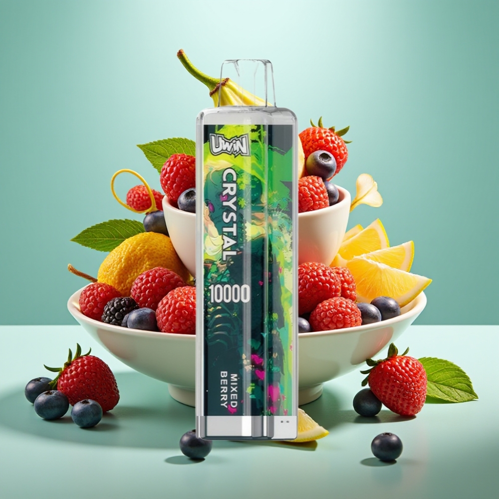 UWIN Crystal 10000 Puffs 18ml Mėlynių Uogų Mišinys RGB