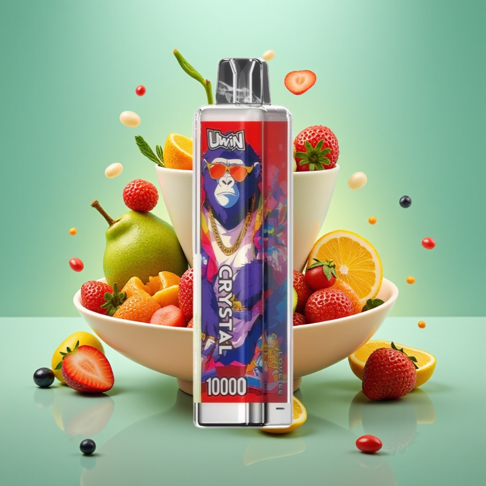 UWIN Crystal 10000 Puffs 18ml Meškinė ritinė RGB šviesos Meilė 66