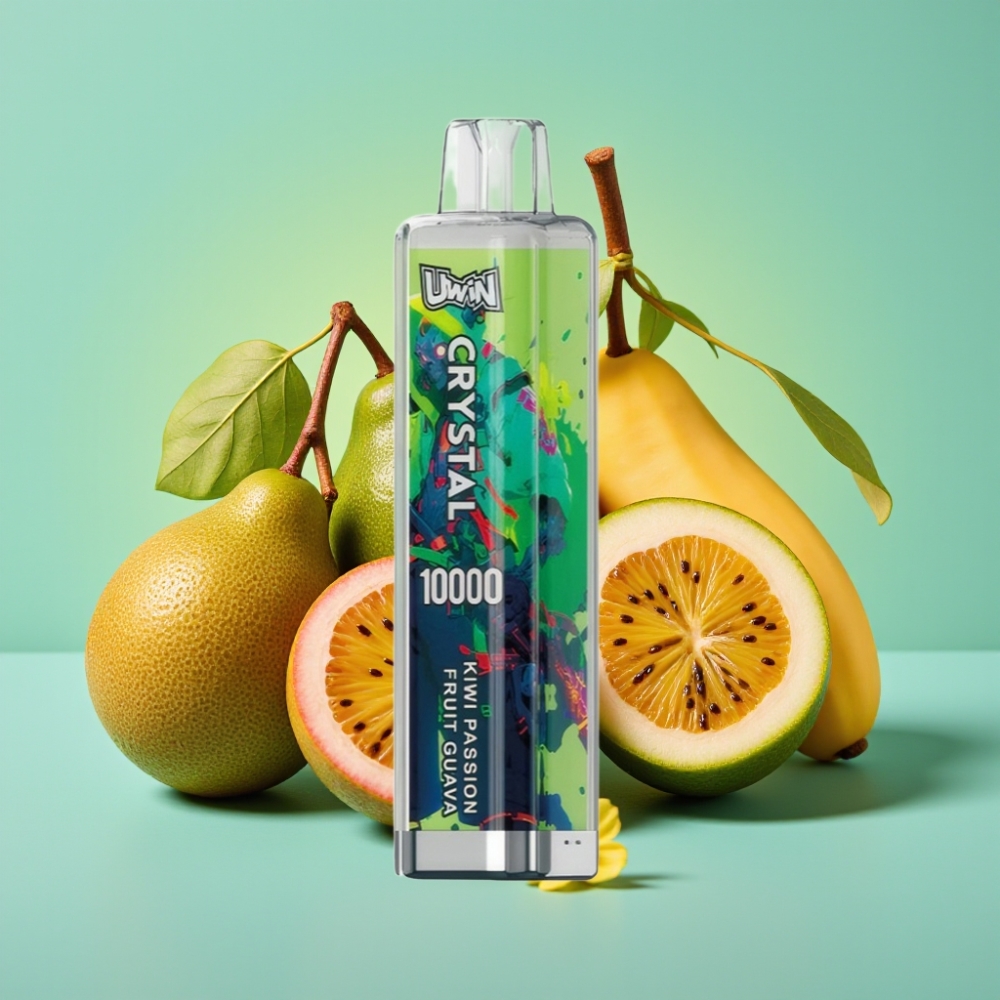 UWIN Crystal 10000 Puffs 18ml RGB žaliųjų apelsinų guavos skonis