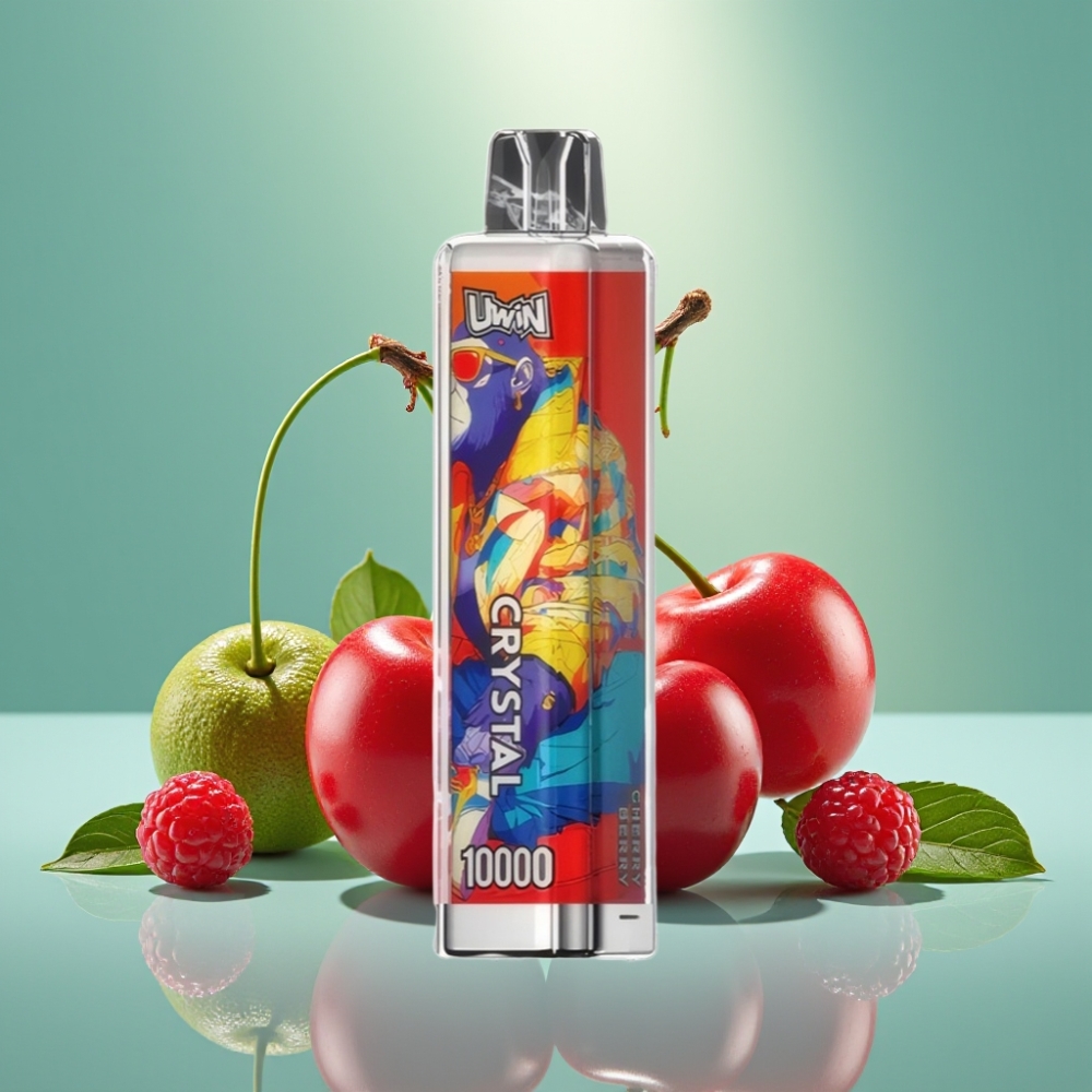 UWIN Crystal 10000 Puffs 18ml RGB vyšnios-uogų