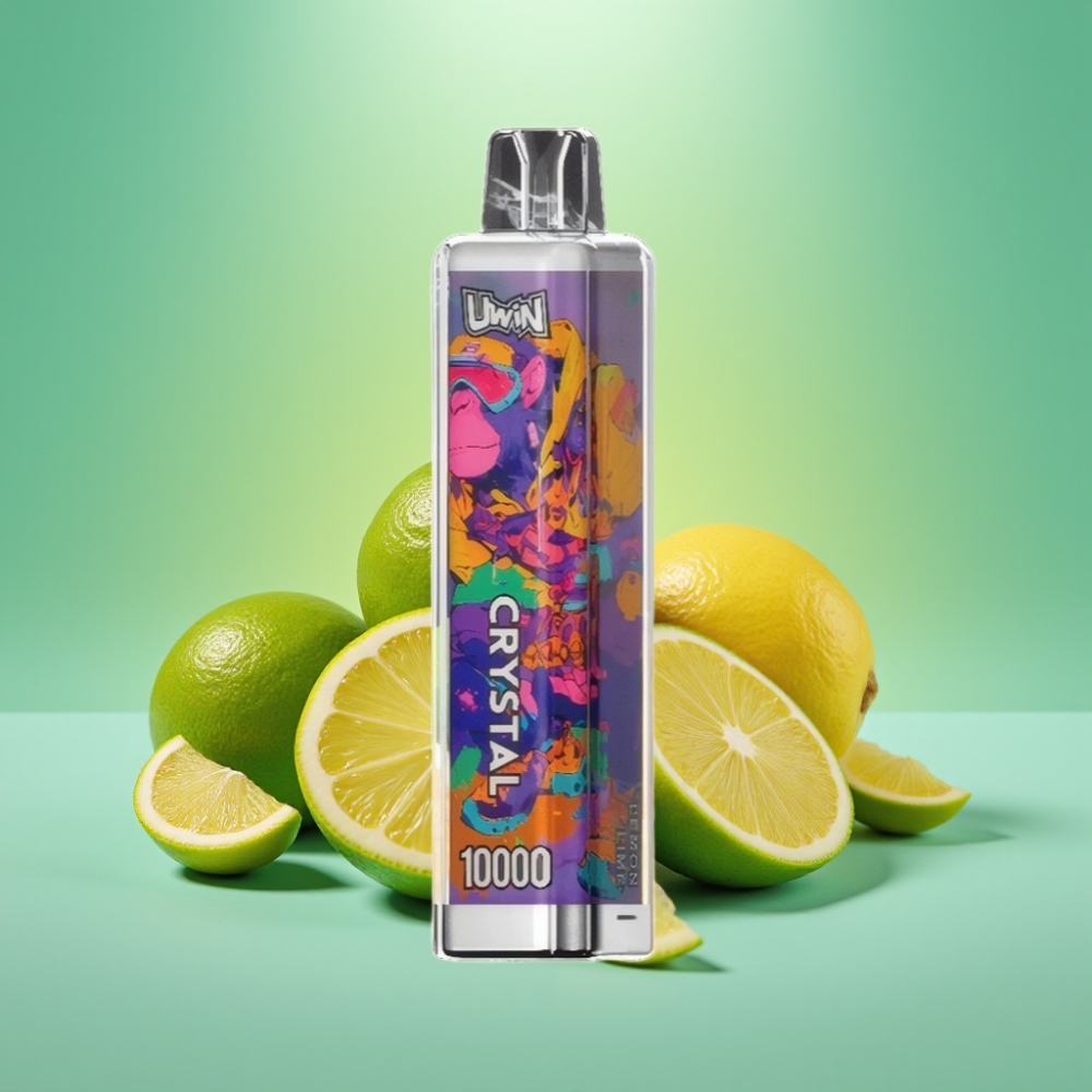 UWIN Crystal 10000 Puffs Citrinų Žaliųjų Citrynų, RGB, Type-C