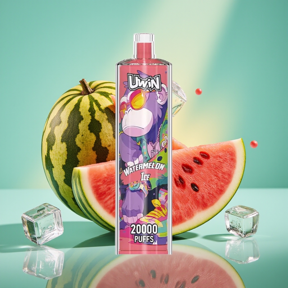Uwin Shisha Hookah Crystal 20000 Puffs 22ml Type-C Arbūzas su Ledu
