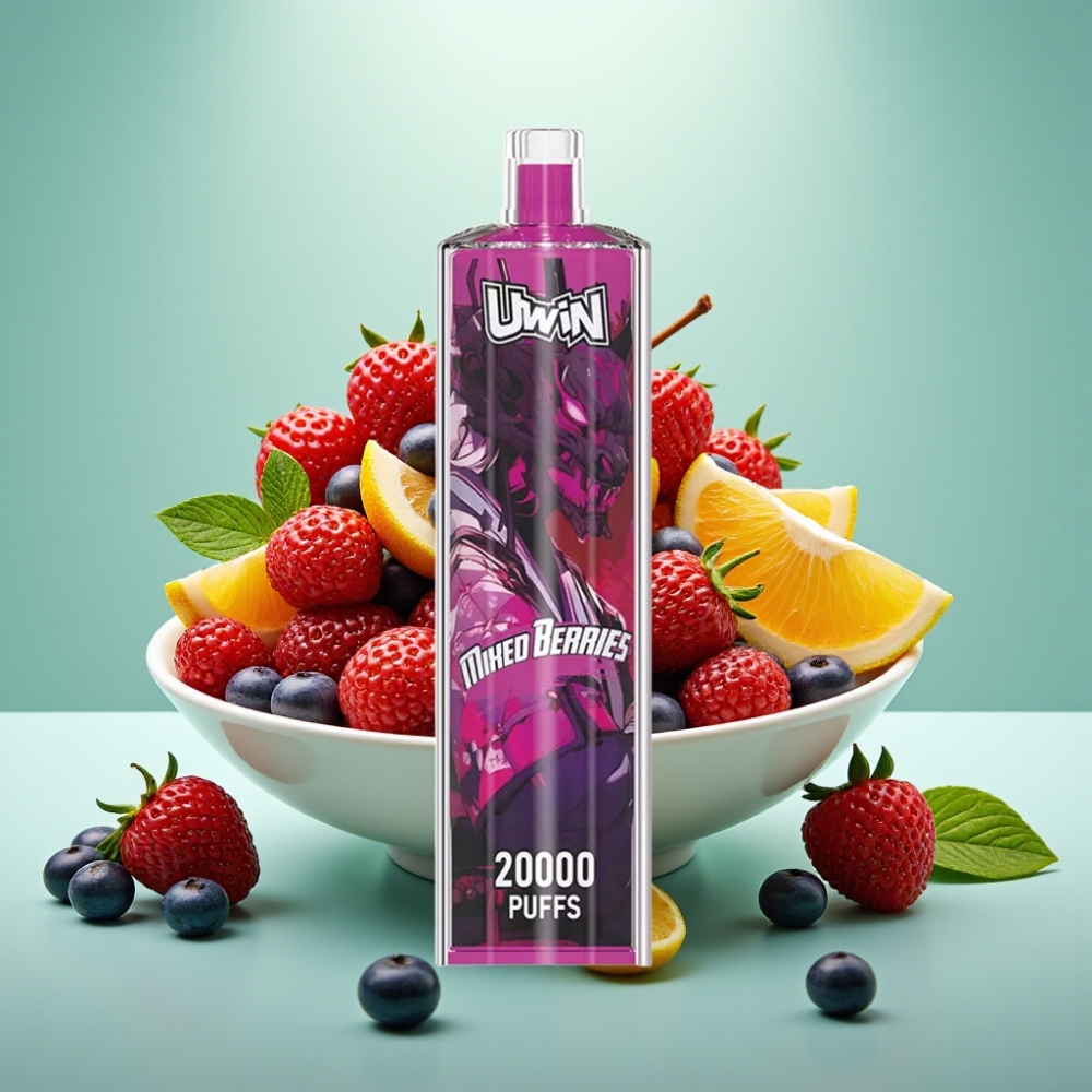 Uwin Shisha Hookah Crystal 20000 Puffs 22ml Type-C Mėlynių Uogų