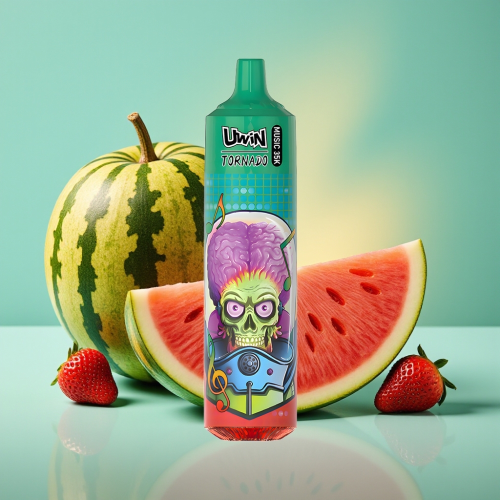 Uwin Tornado 35K Braškynės Arbūzas Music Disposable Vape 600mAh Type-C
