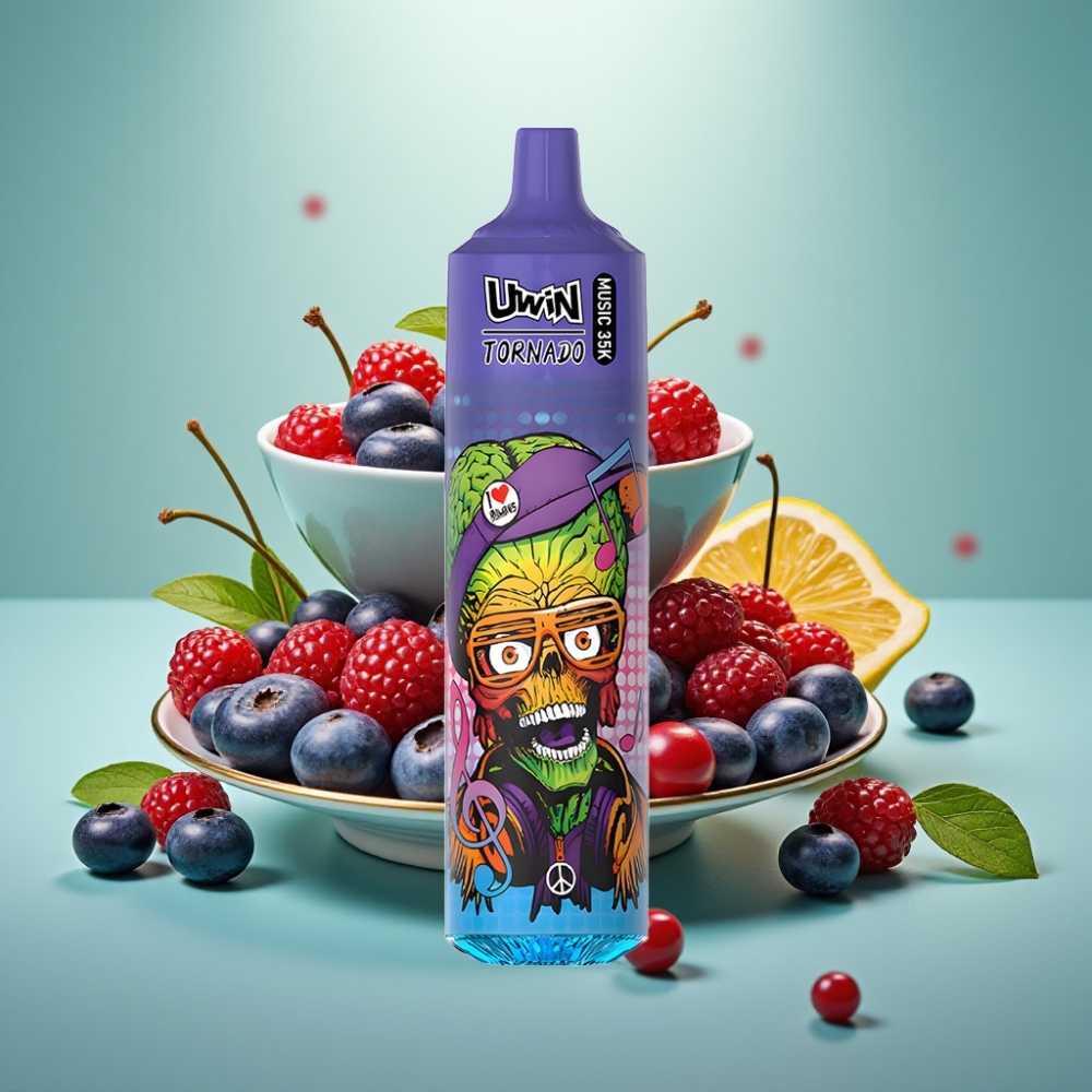 Uwin Tornado 35K Mėlynųjų Serbentų Vyšnių Spanguolių USB Type-C 600mAh