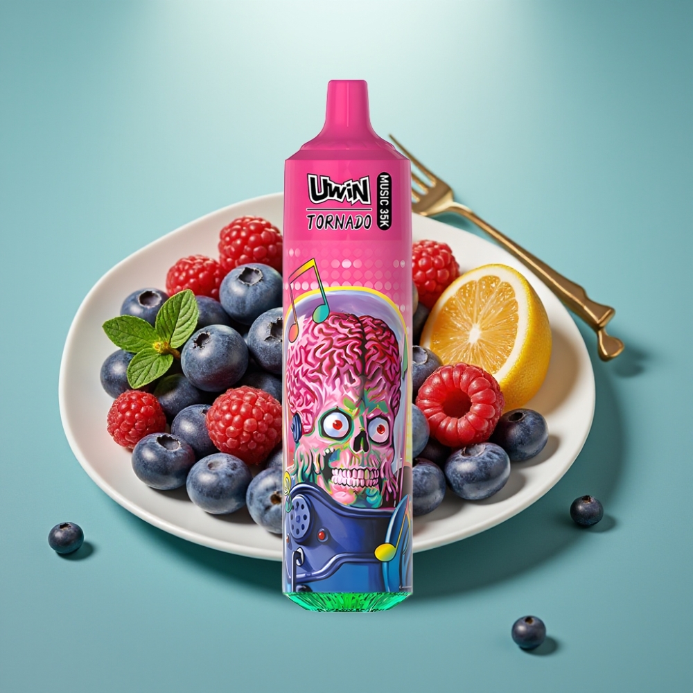 Uwin Tornado 35K Mėlynųjų aviečių ir aviečių, USB Type-C, 600mAh