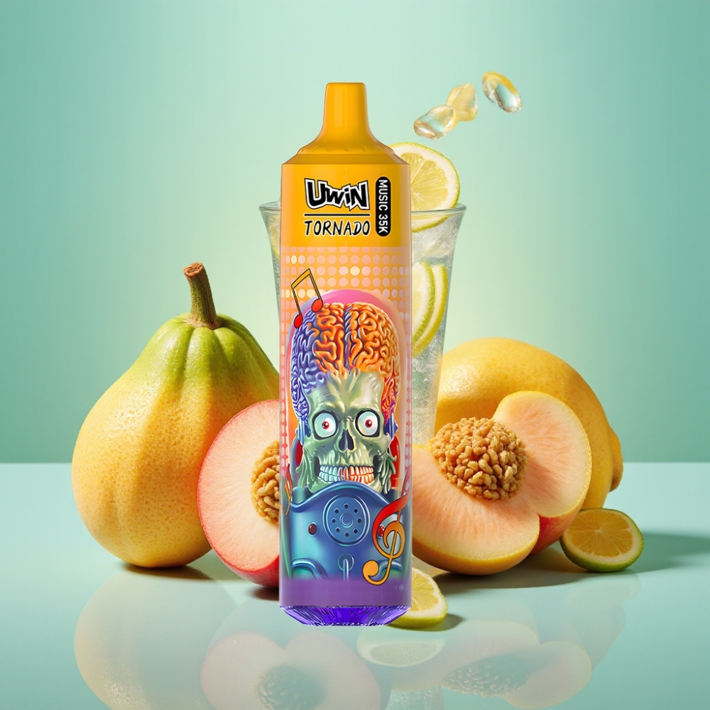 Uwin Tornado 35K Music 600mAh Type-C Vasara Persikas Ledas