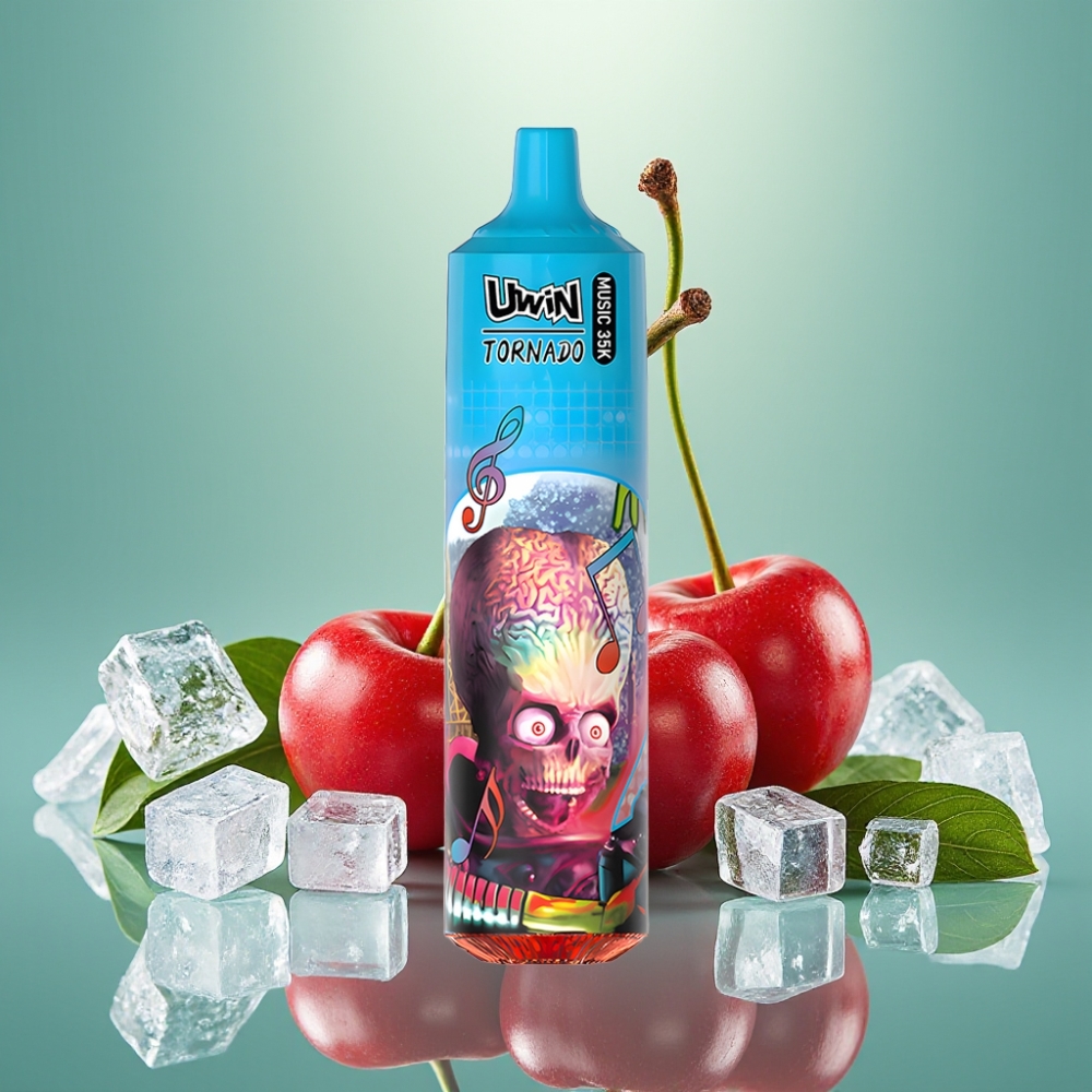 Uwin Tornado 35K Music Disposable Vaistas Šaltoji Vyšnia