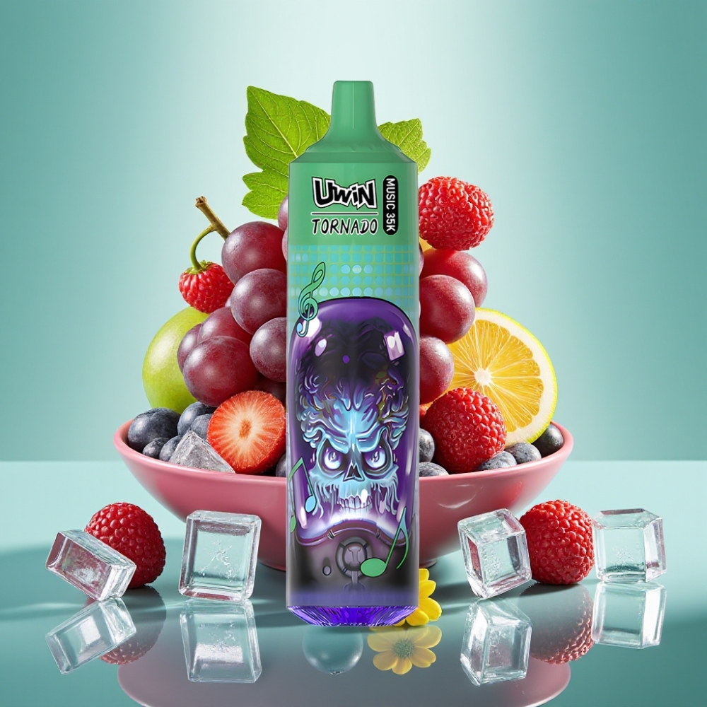 Uwin Tornado 35K Muzikinis Vienkartinis Garintuvas Vynuogių Ledas 600mAh Type-C